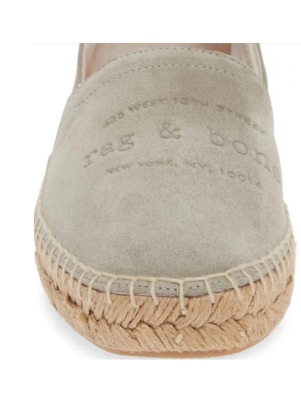 Rag & Bone Suede VGUC Espadrilles Beige Size 37 Womens Casual Slip-On Shoes - Picture 2 of 16